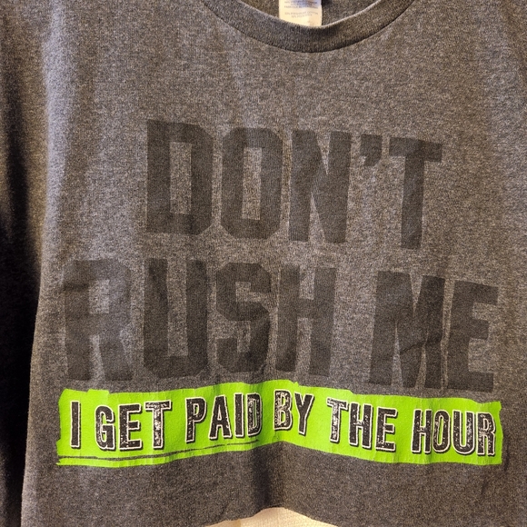 ⏰ Cropped "Don't Rush Me" Graphic Tee | Large 😂 - Picture 3 of 6